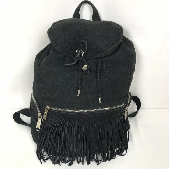 ❌SOLD❌VICTORIAS SECRET Backpack Bag Leather fringe - Picture 4 of 8